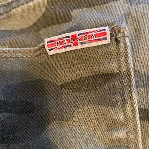 Hudson Womens Blair High Rise Super Skinny Ankle Camo Jeans